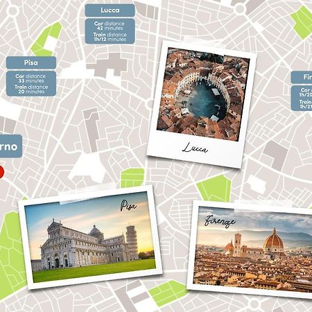 Free Parking Appartamento 5 Stelle Elegante Con Suite Ливорно Экстерьер фото